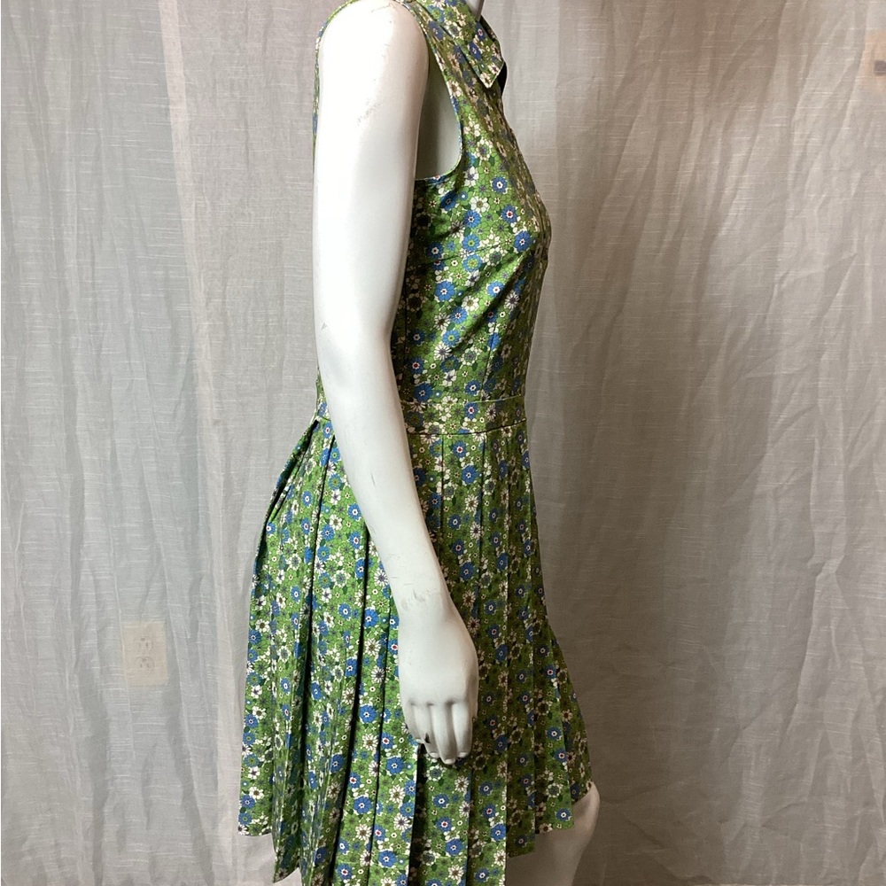 NWT Tory Burch Vintage Bouquet Printed Performance Pleated Golf Dress; Size: S - Picture 2 of 15